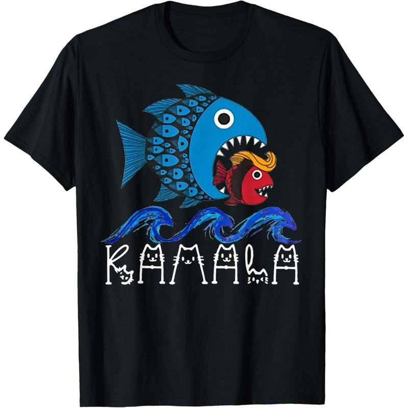 Kamala Fish Eat Fish T-Shirt made in usa Hoodie, Sweatshirt | TeeBloomCo.com