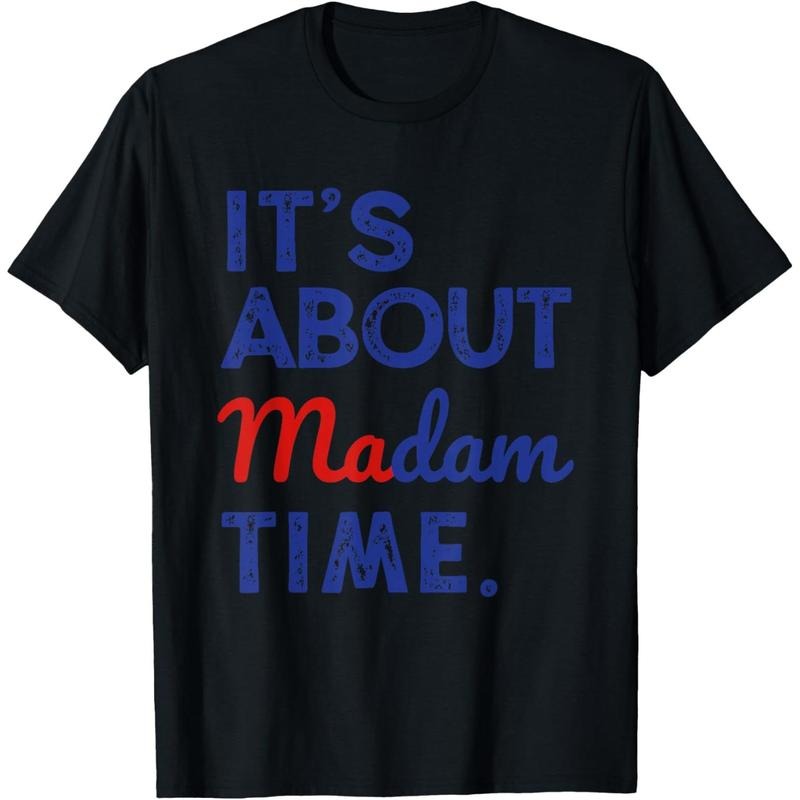 Kamala Harris 2024 It's About Madam Time President Election T-Shirt made in usa Hoodie, Sweatshirt | TeeBloomCo.com