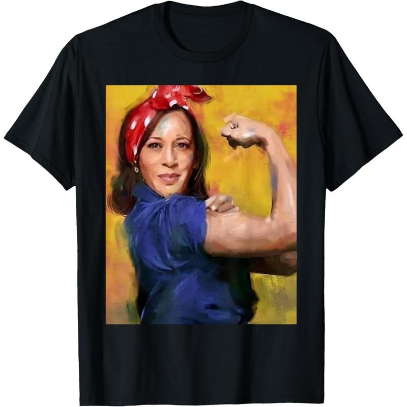 Kamala Harris 2024 Rosie The Riveter Childless Cat Lady Vote T-Shirt made in usa Hoodie, Sweatshirt | TeeBloomCo.com