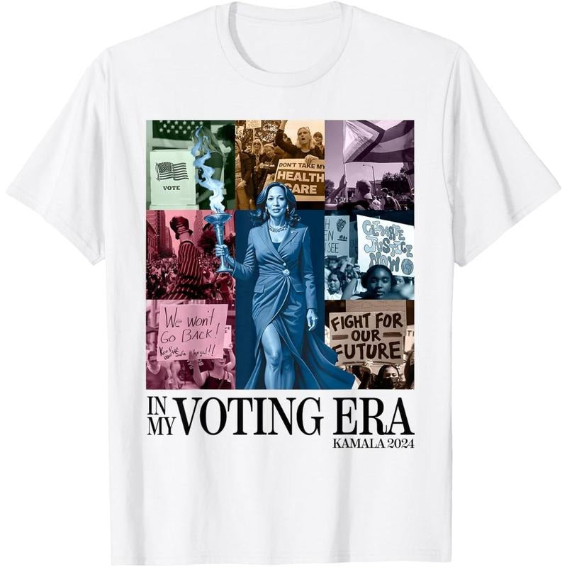 Kamala Harris 2024 Tour In My Voting Era Madam President T-Shirt made in usa Hoodie, Sweatshirt | TeeBloomCo.com