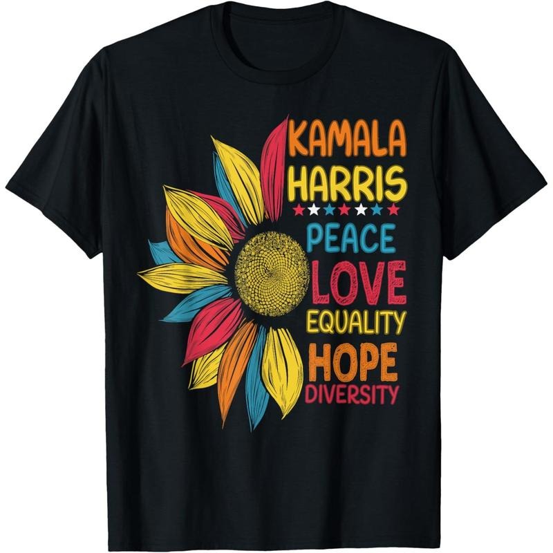Kamala Harris Peace Love Equality Hope Diversity T-Shirt made in usa Hoodie, Sweatshirt | TeeBloomCo.com