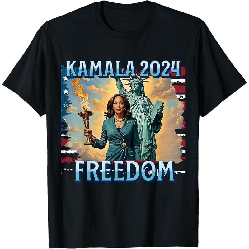 Kamala Harris President Walz 2024 Campaign Election Liberty T-Shirt made in usa Hoodie, Sweatshirt | TeeBloomCo.com