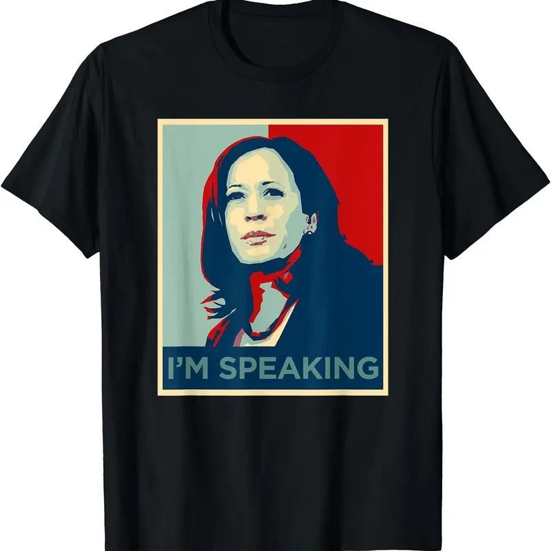 Kamala Harris Shirt I'm Speaking Quote Joe Biden 2024 T-Shirt Hoodie, Sweatshirt | TeeBloomCo.com