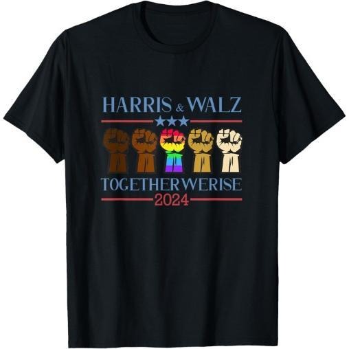 Kamala Harris Tim Walz 2024 Election LGBT Harris Walz Waltz T-Shirt made in usa Hoodie, Sweatshirt | TeeBloomCo.com