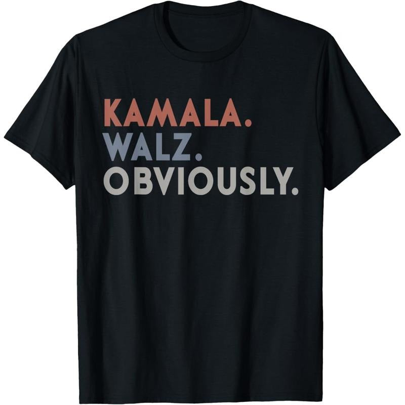 Kamala Harris Tim Walz Obviously Vote Harris Waltz 2024 T-Shirt made in usa Hoodie, Sweatshirt | TeeBloomCo.com