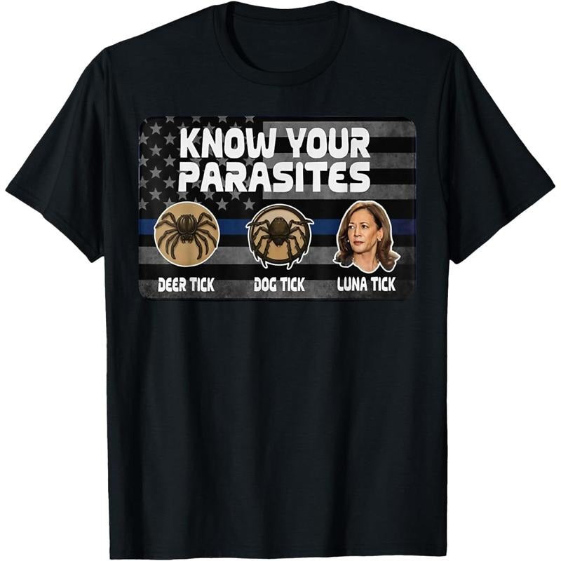 Kamala Know Your Parasites Deer Tick Dog Tick Luna Tick T-Shirt made in usa Hoodie, Sweatshirt | TeeBloomCo.com