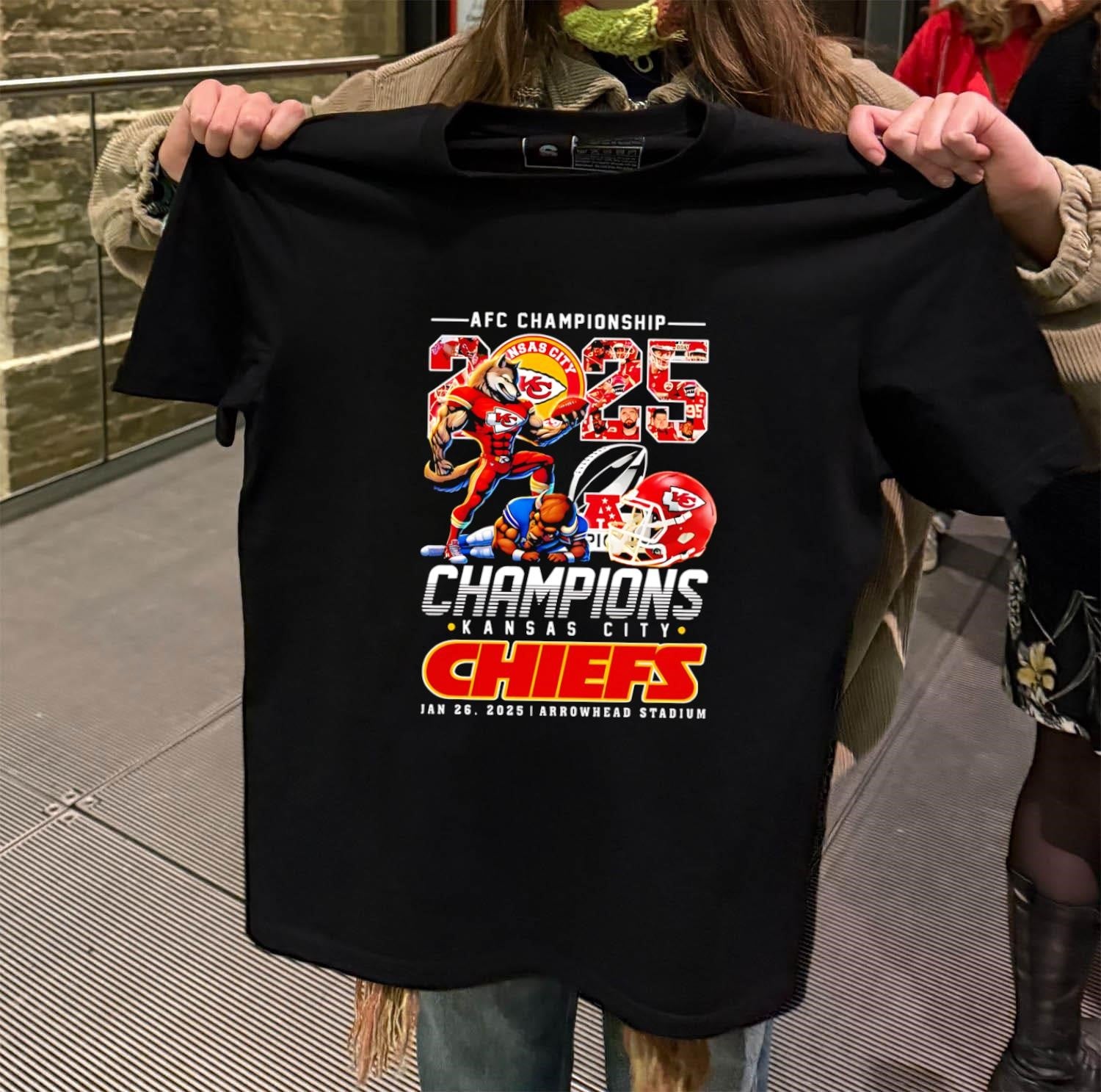 Kansas City Chiefs 2025 AFC Championship shirt