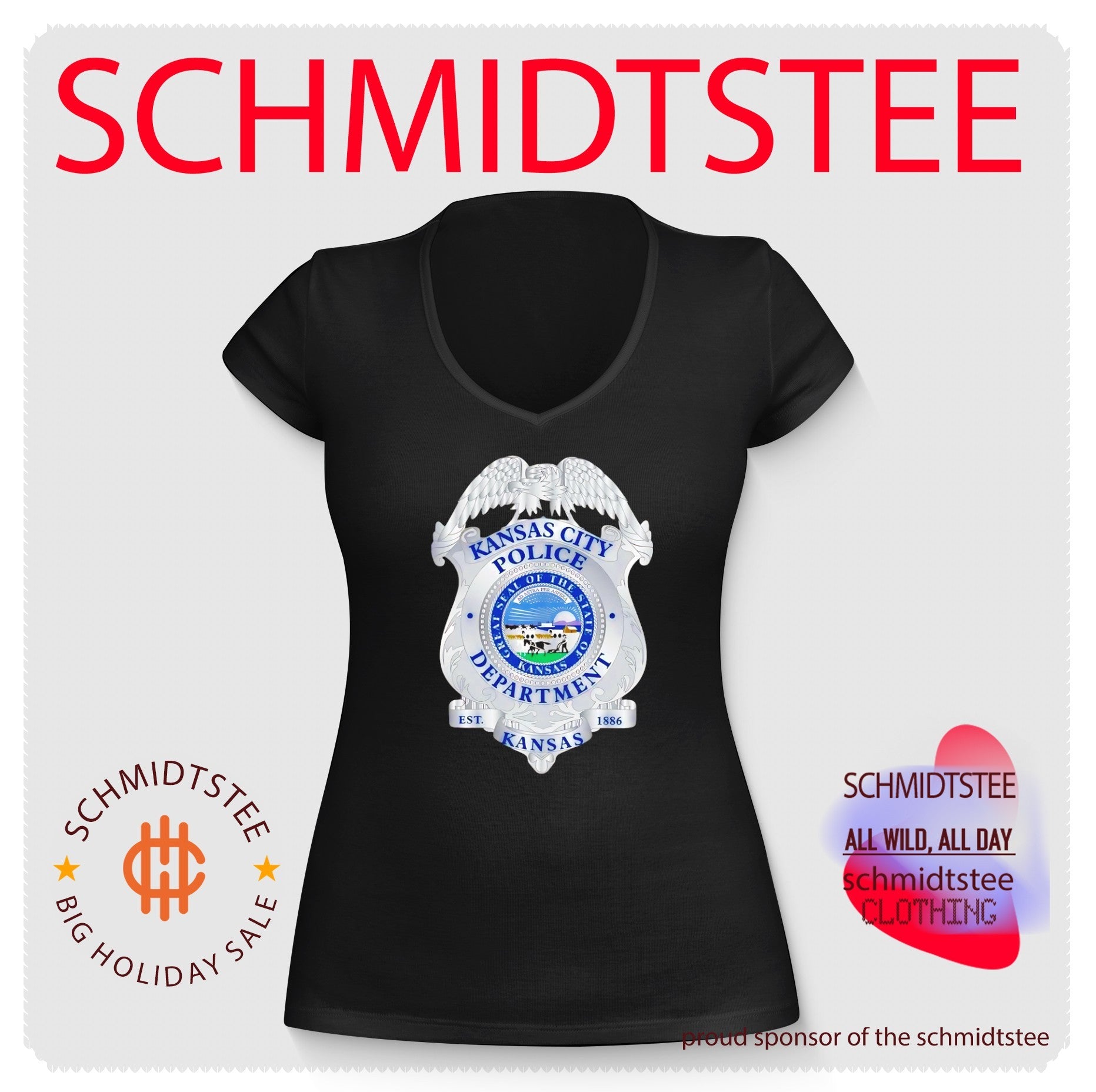 Kansas City Police Department Official Badge shirt