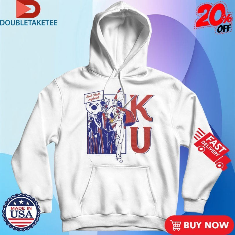 Kansas Jayhawks Rock Chalk KU Marching Shirts