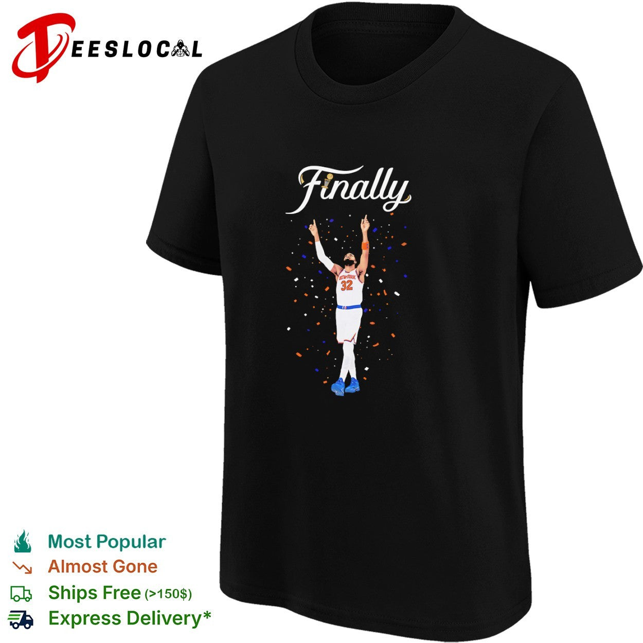Karl-Anthony Towns New York Knicks Finally NBA Basketball Championship Player shirt