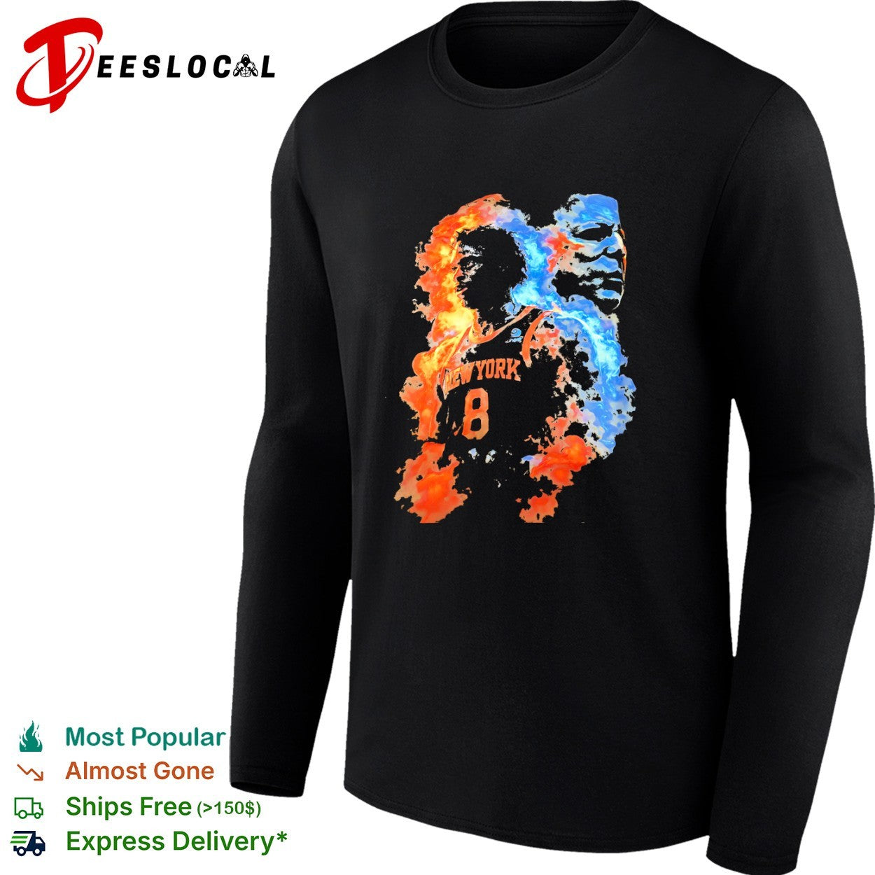 Karl-Anthony Towns New York Knicks NBA fire ice players team shirt
