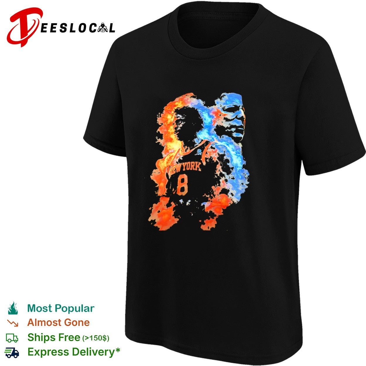 Karl-Anthony Towns New York Knicks NBA fire ice players team shirt