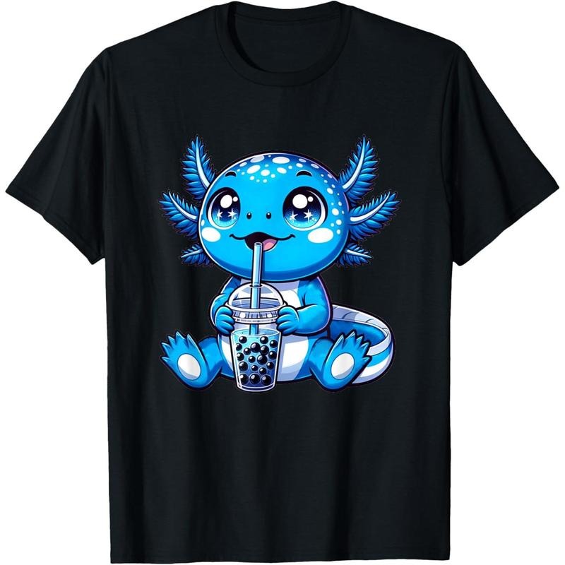 Kawaii Axolotl Boba Tea Anime Bubble Tea Axolotl T-Shirt made in usa Hoodie, Sweatshirt | TeeBloomCo.com