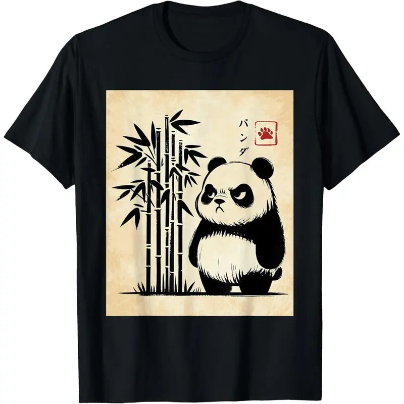 Kawaii Panda Ink Japanese Streetwear Novelty Funny Panda T-Shirt Made in USA Hoodie, Sweatshirt | TeeBloomCo.com