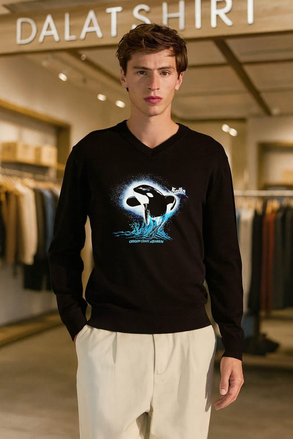 Keiko Oregon Coast Aquarium Orca Whale shirt