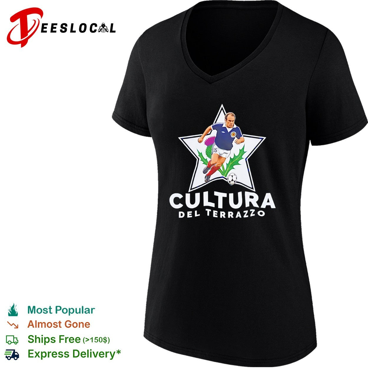 Kenny Dalglish Scotland National Team Cultura Del Terrazzo soccer shirt