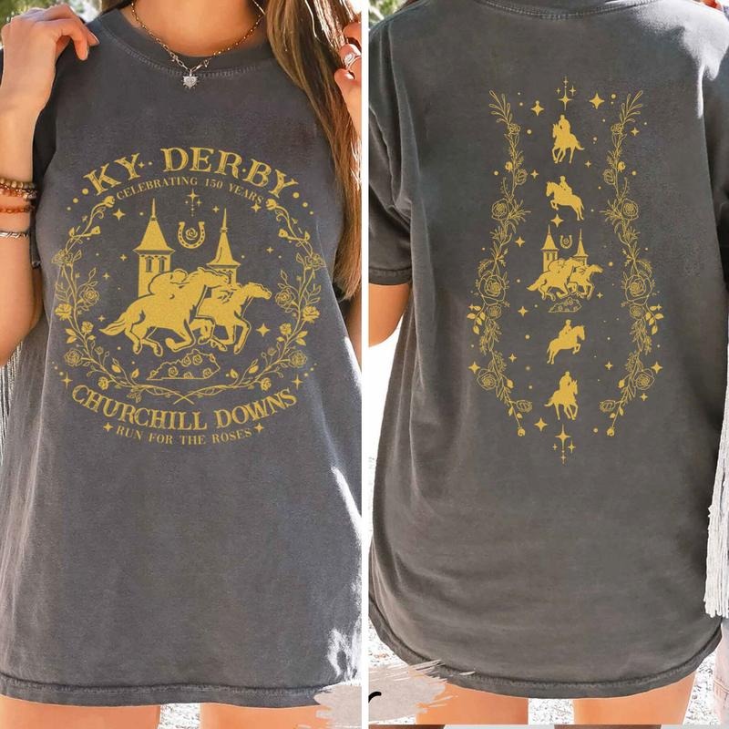 Kentucky Derby 150th Anniversary Comfort Color Shirt, Derby Kentucky Horse Racing Tee, KY Derby May the Fourth Shirt, Run...