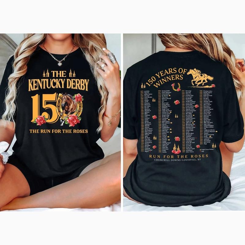 Kentucky Derby Color Art Shirt, Comfort Colors T Shirt, Celebrating 150 Years KY Derby Shirt, Kentucky Horse Racing...