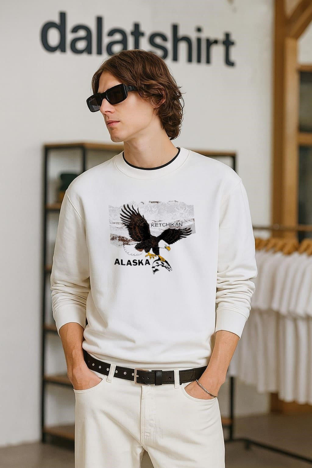 Ketchikan Alaska Eagle Catching Fish shirt