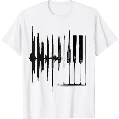 Keyboard Heartbeat Cool Piano and Organ Player Novelty Item T-Shirt Made in USA Hoodie, Sweatshirt | TeeBloomCo.com
