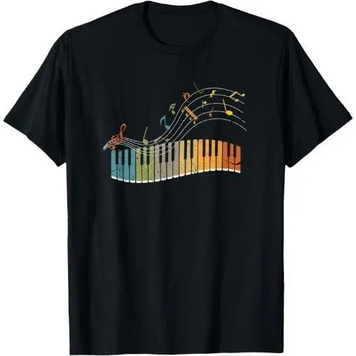 Keyboard Pianist Funny Musician Piano Art Music T-Shirt Made in USA Hoodie, Sweatshirt | TeeBloomCo.com