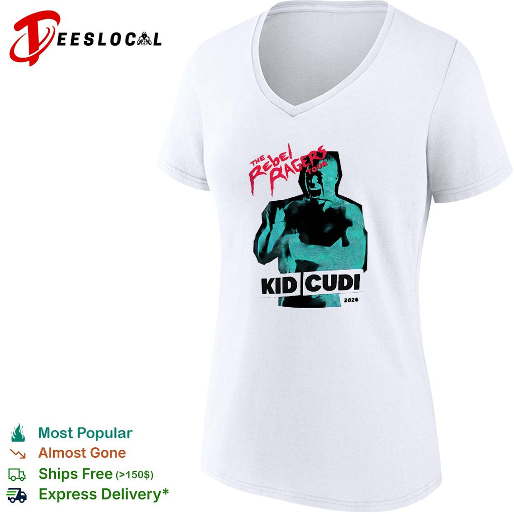 Kid Cudi The Rebel Ragers Tour 2026 North America vintage shirt