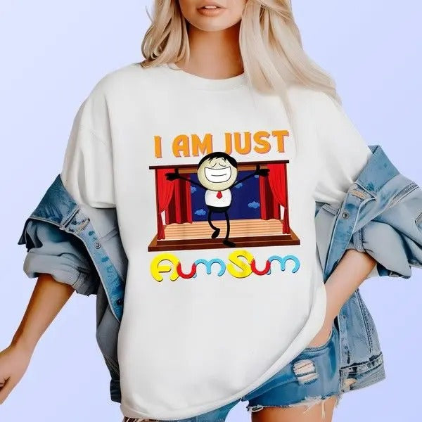 Kids I Am Just Aumsum T-shirt Hiphop Graphic Adventure Tee For Outdoor Enthusiasts Hoodie, Sweatshirt | TeeBloomCo.com