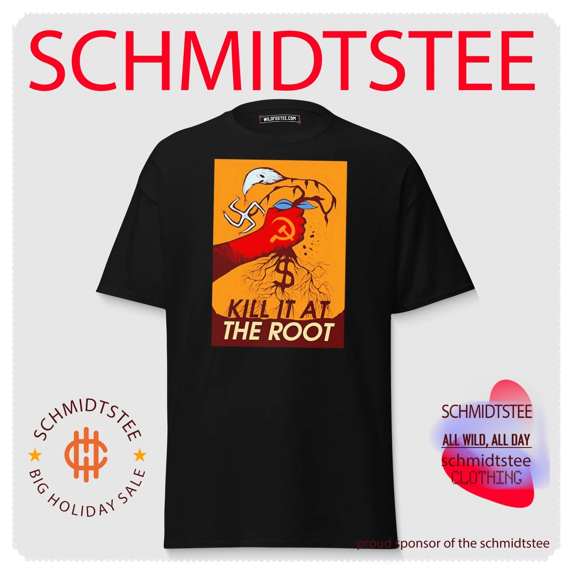 Kill It at the Root Anti-Capitalist Political Poster shirt