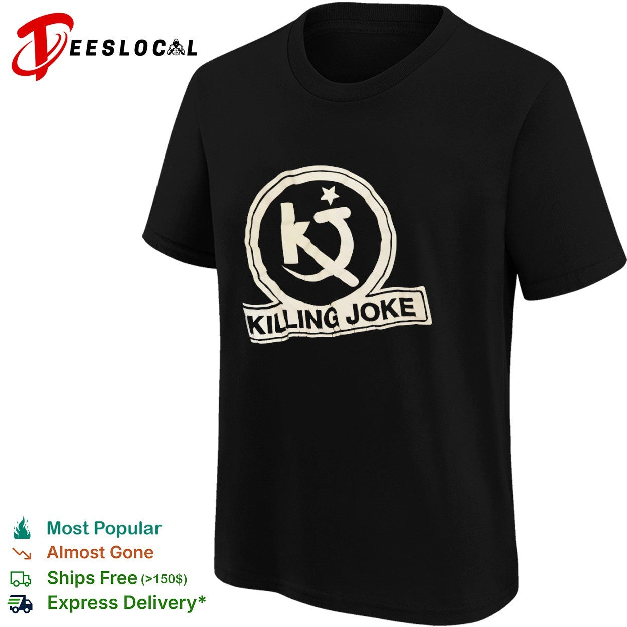 Killing Joke KJ logo hammer and sickle star shirt