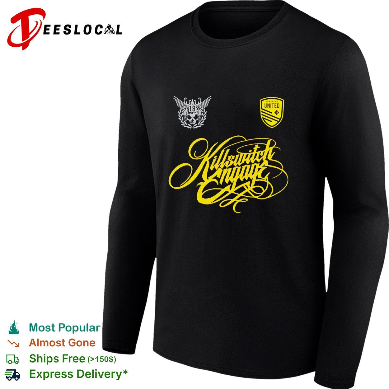 Killswitch Engage ornate script gothic emblem design shirt