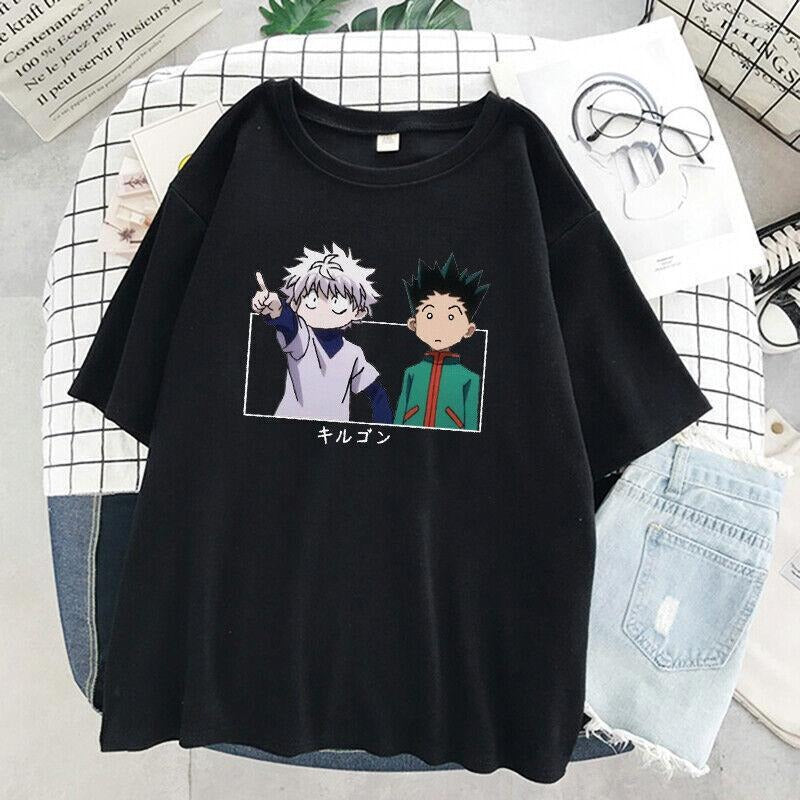Killua E Gon Hunter X Print Unisex TShirt Japanese Anime All Size Colors Hoodie, Sweatshirt | TeeBloomCo.com