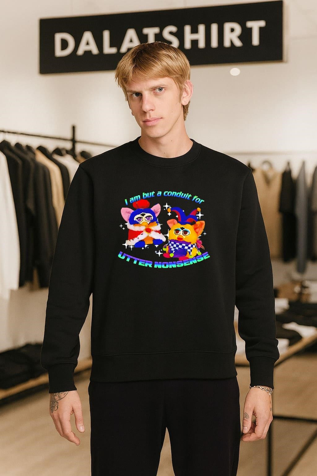 King And Jester Furby I Am But A Conduit For Utter Nonsense shirt