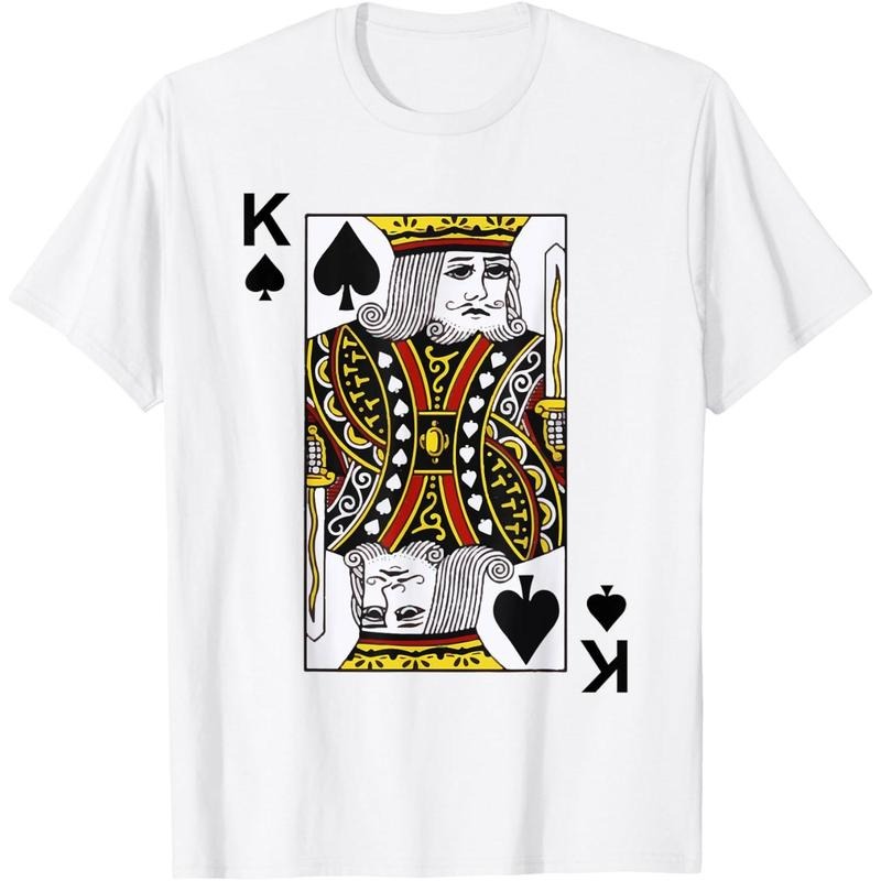 King of Spades Tshirt Blackjack Cards Poker 21 K Tee shirt T-Shirt made in usa Hoodie, Sweatshirt | TeeBloomCo.com