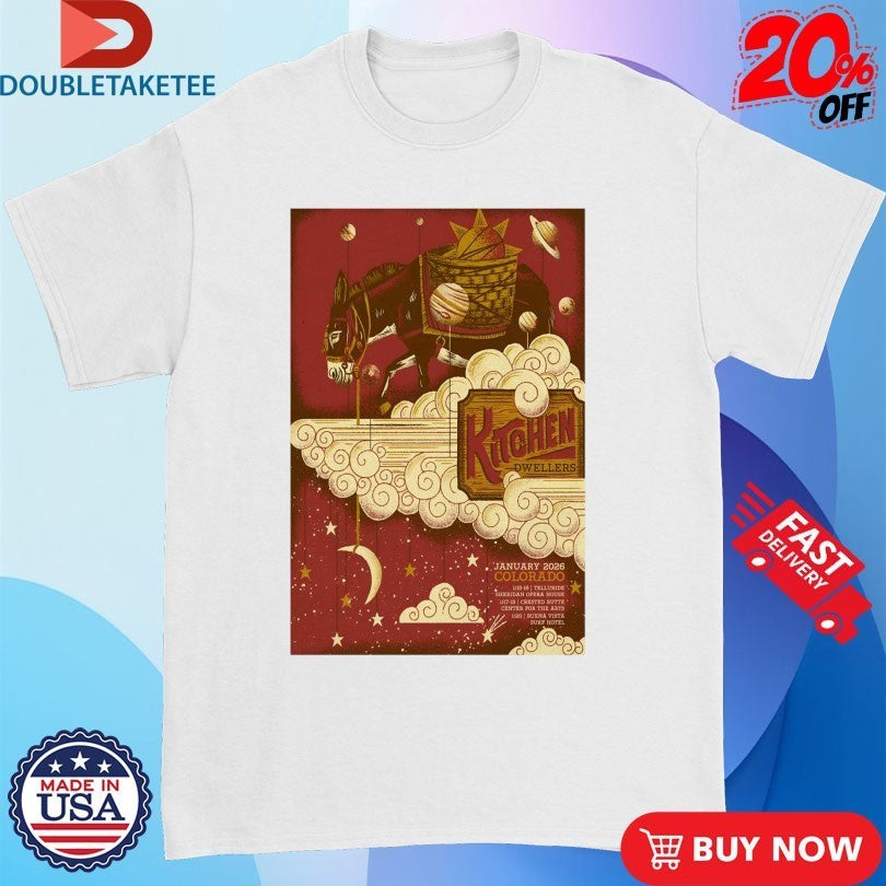 Kitchen Dwellers Jan 2026 Colorado Tour Shirts