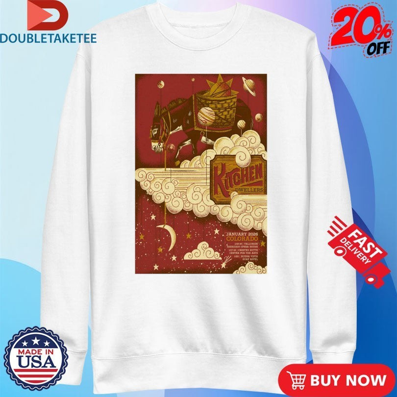 Kitchen Dwellers Jan 2026 Colorado Tour Shirts