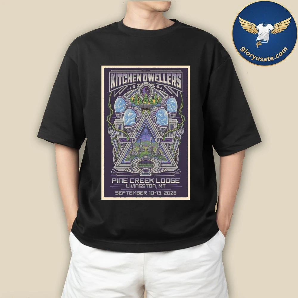 Kitchen Dwellers Pine Creek Lodge September 10-13 2026 Concert Poster Shirt