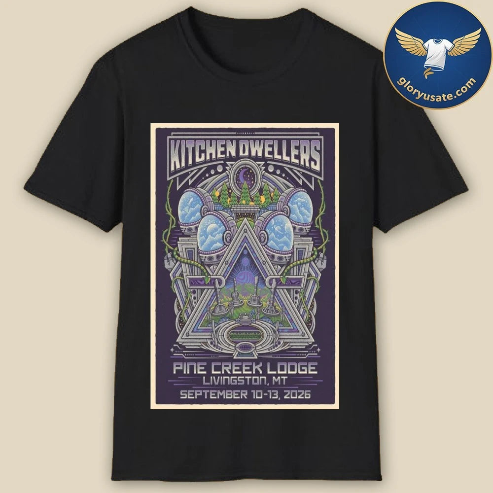 Kitchen Dwellers Pine Creek Lodge September 10-13 2026 Concert Poster Shirt