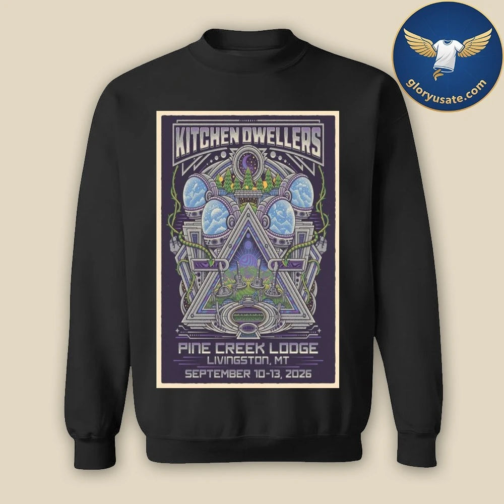 Kitchen Dwellers Pine Creek Lodge September 10-13 2026 Concert Poster Shirt