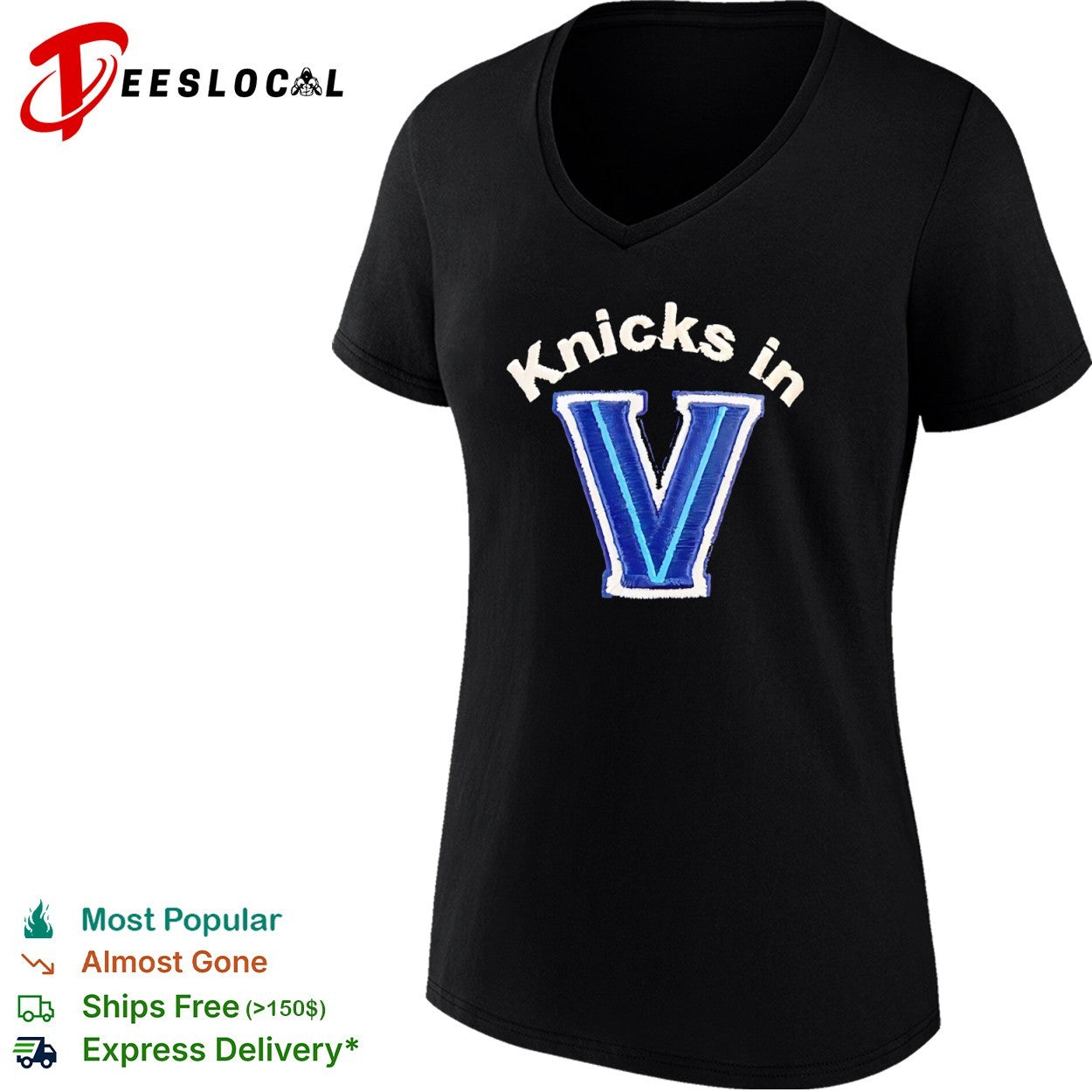 Knicks in V Villanova shirt