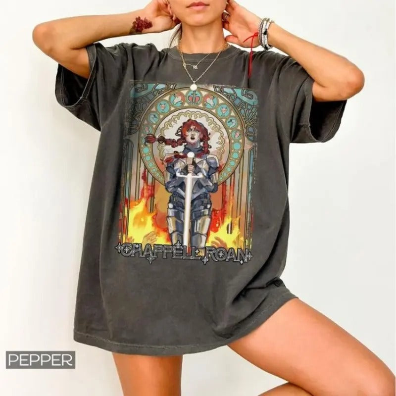Knigght On Firree Ch4ppell Roan Dance Shirt Hoodie Sweatshirt, Chappell SHirt For Fan | TeeBloomCo.com