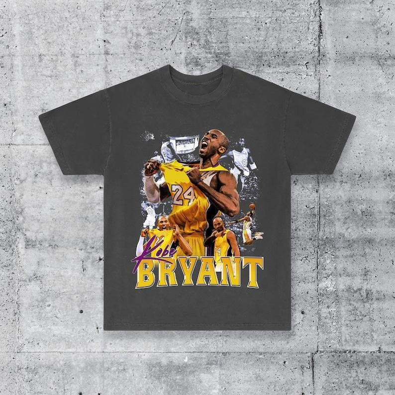 Kobe Black Mamba Bryant Championship LA Los Angeles Basketball Lakers Streetwear Heavyweight T-Shirt Hoodie, Sweatshirt