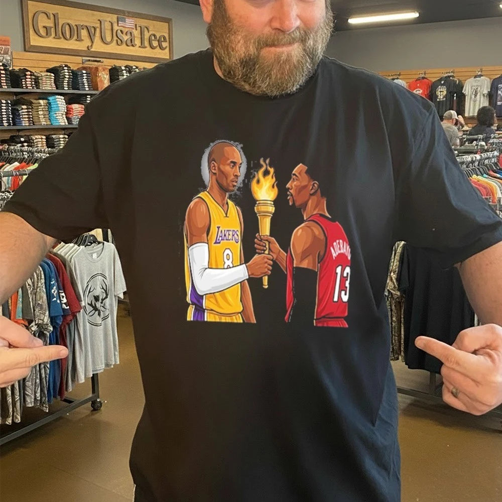 Kobe Bryant passing the torch to Bam Adebayo Shirt