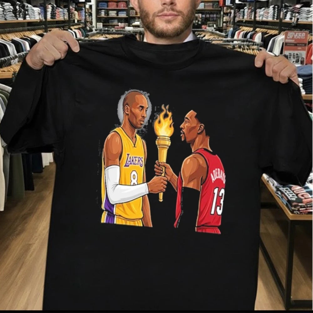 Kobe Bryant passing the torch to Bam Adebayo Shirt