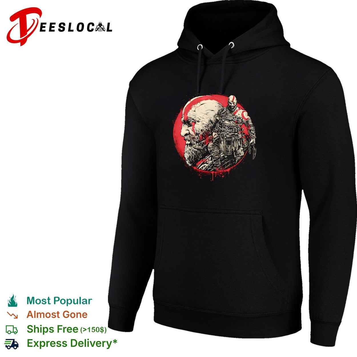 Kratos from God of War Born of Chaos and Destruction shirt