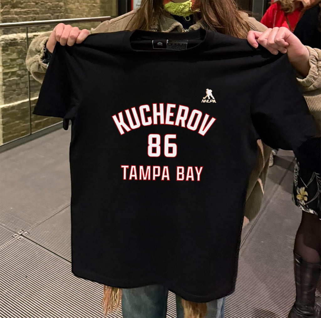 Kucherov 86 Tampa Bay Lightning Hockey Player Name Number shirt shirt