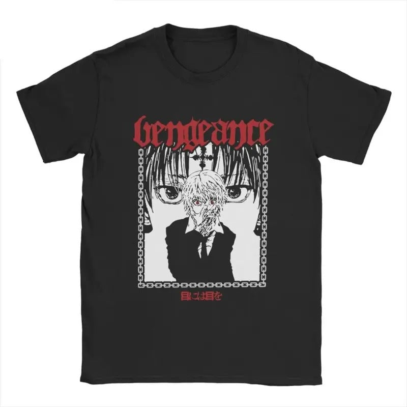 Kurapika Vengeance Black Tee, Vengeance Black T-shirt Kurapika, Kurapika Revenge Black Shirt, Gift For Him, Gift For Her...