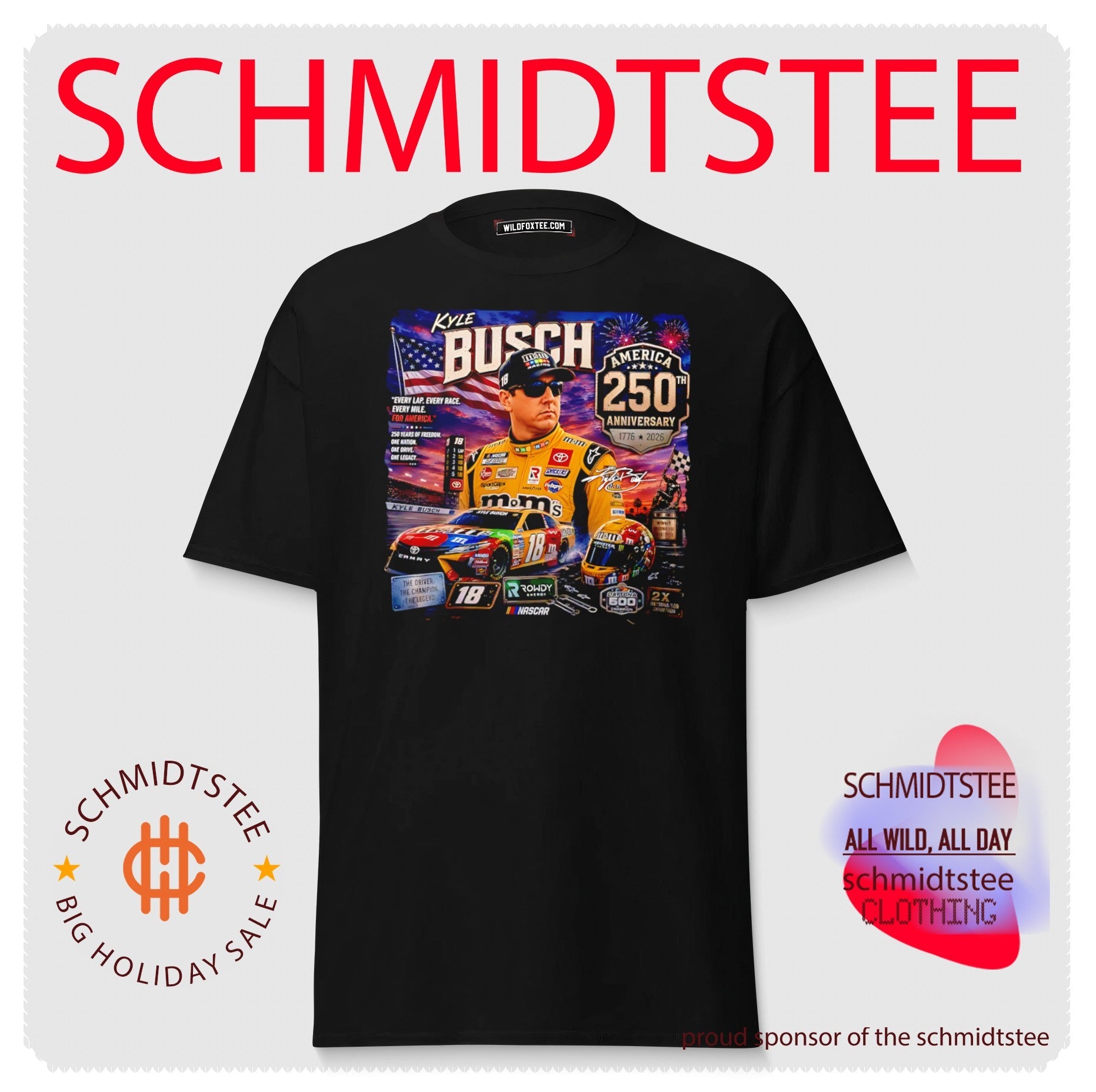 Kyle Busch America 250th Anniversary 1776-2026 vintage shirt