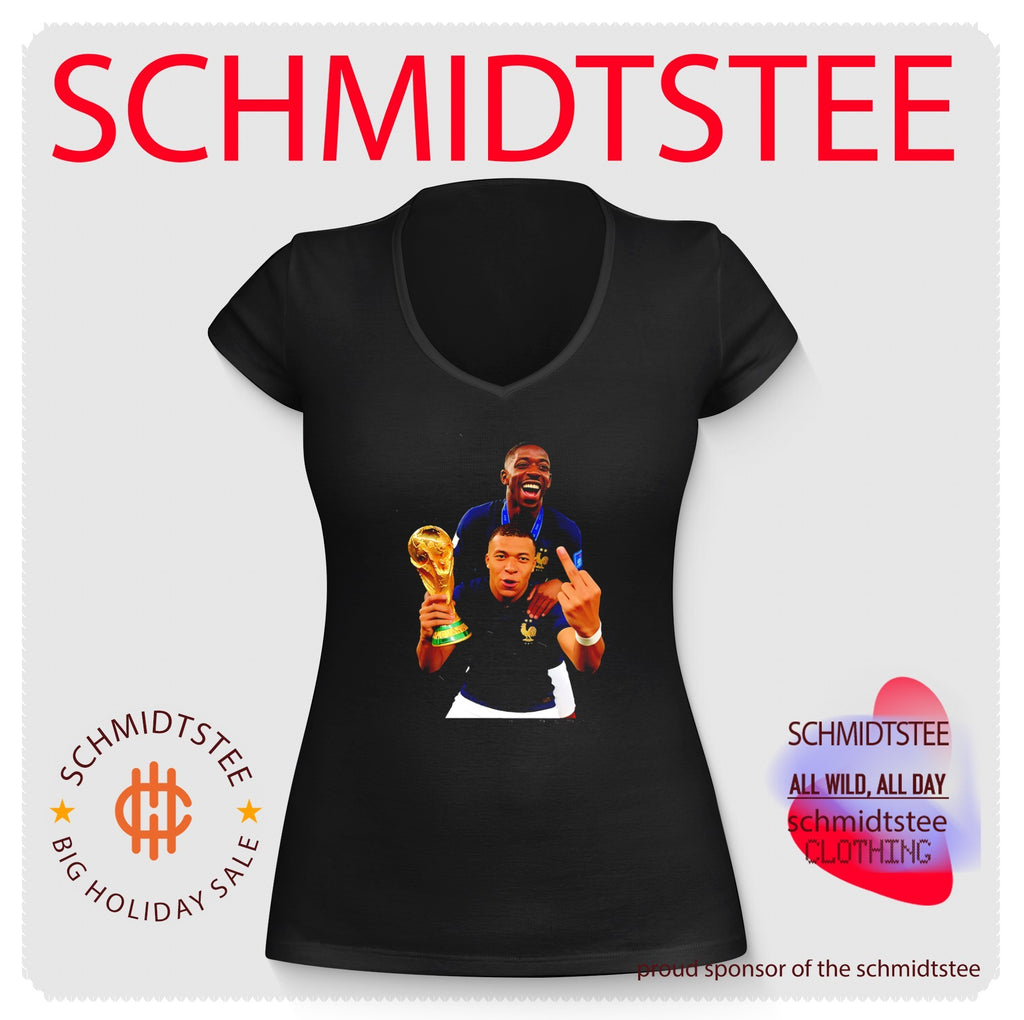 Kylian Mbappe and Ousmane Dembele France National Team Collage trophy shirt