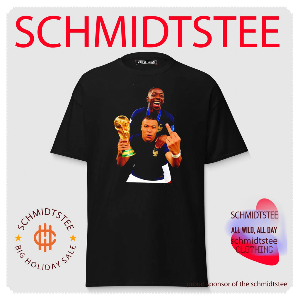 Kylian Mbappe and Ousmane Dembele France National Team Collage trophy shirt