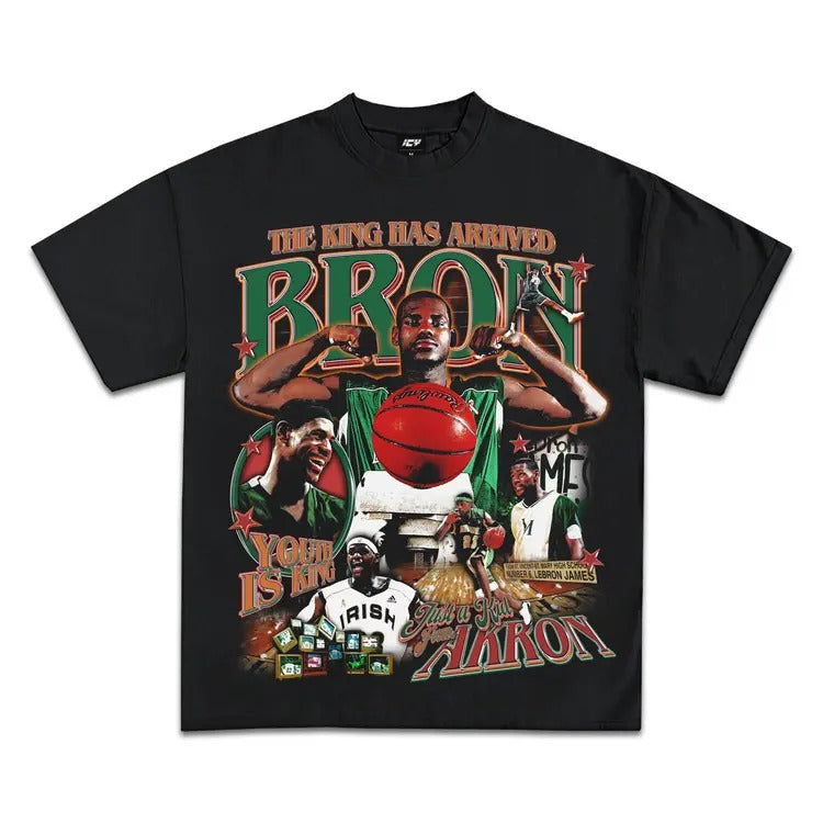 L3br0n Jam3s King of Akron Graphic T-Shirt Hoodie, Sweatshirt | TeeBloomCo.com
